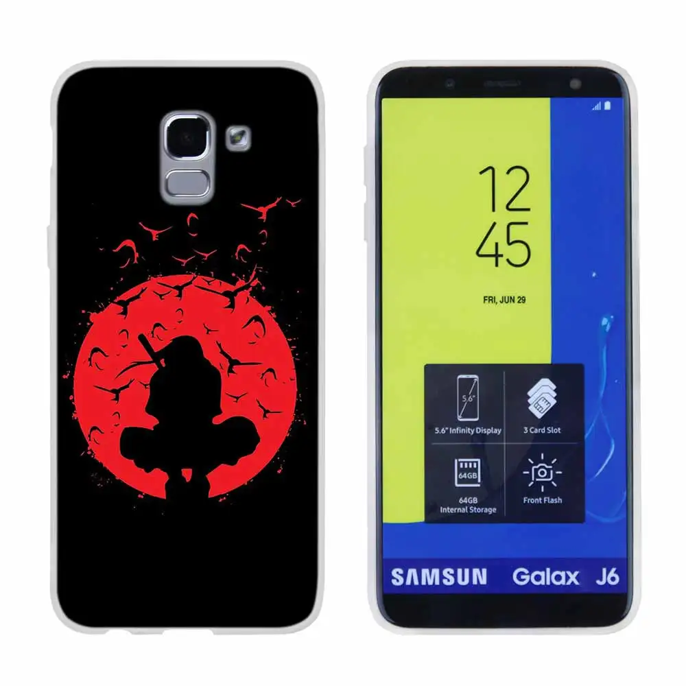 Pattern05 Ботинки в стиле аниме «Naruto Akatsuki дизайн для чехол для телефона samsung Galaxy j6 J8 J7 J5 J3 J4 Plus J610 Prime Мягкий силиконовый чехол - Цвет: Pattern05