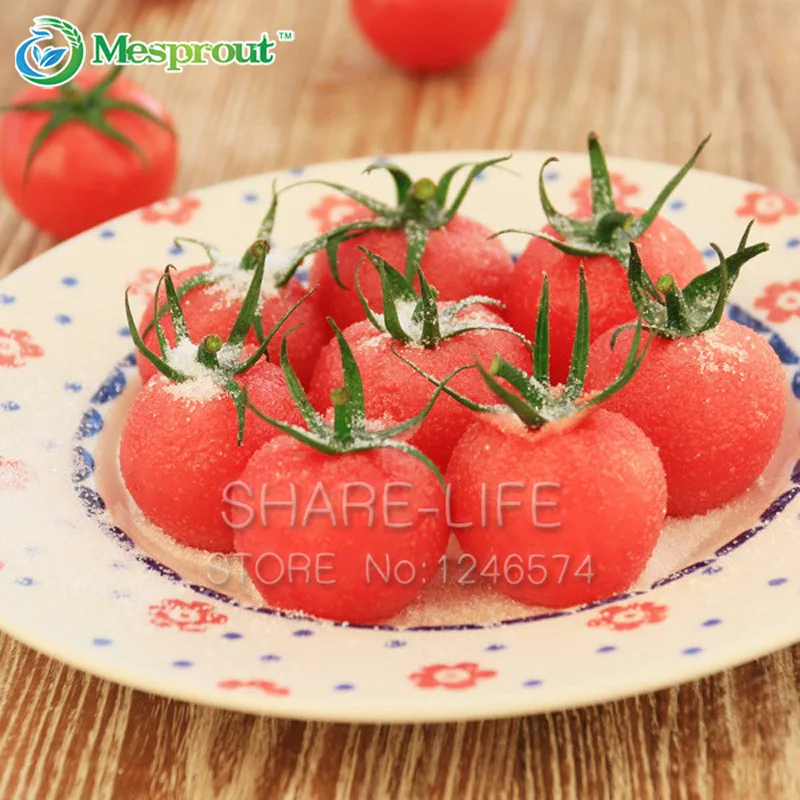 100 шт красные вишневые томаты Бонсай балкон фрукты овощи Горшечное растение