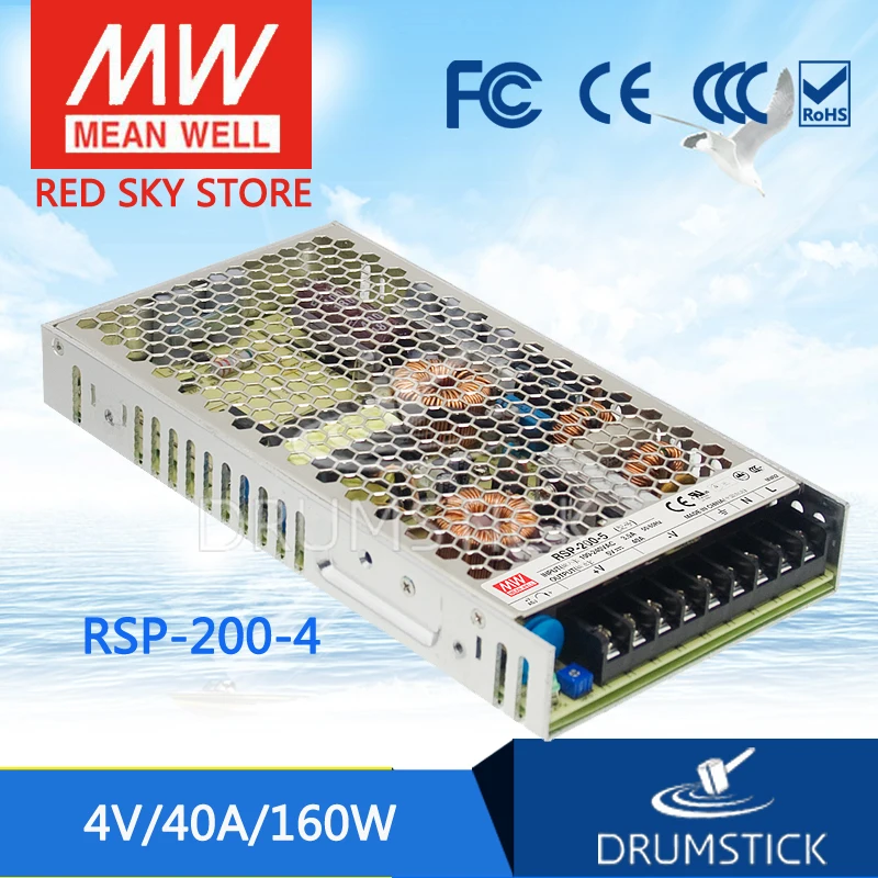 Meanwell RSP-200-4 4 в 40A meanwell RSP-200 160 Вт Один выход с PFC Функция питания | Обустройство дома