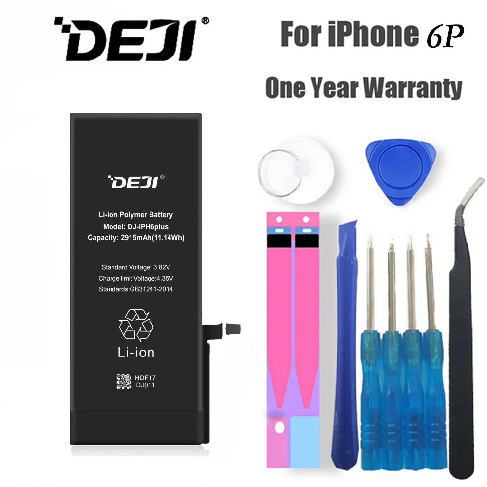 Оригинальный литий полимерный аккумулятор DEJI для iPhone 6P высокое качество