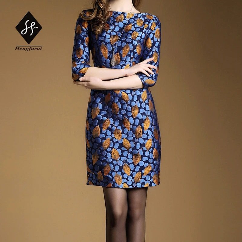 2017 New Women's Printed dresses Summer fashion Slim Half sleeve Big sizes Sexy Bohe Evening party dress Jacquard Dress N183 | Женская
