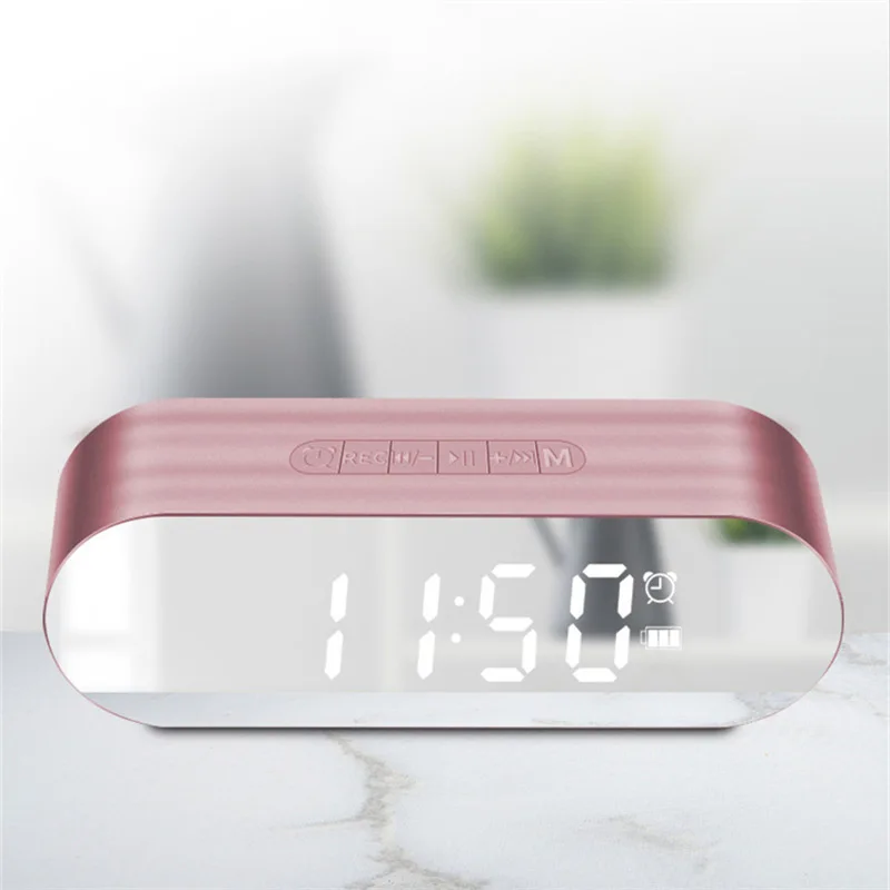 Светодиодный цифровой будильник с fm радио altavoz Bluetooth динамик TF USB Саундбар