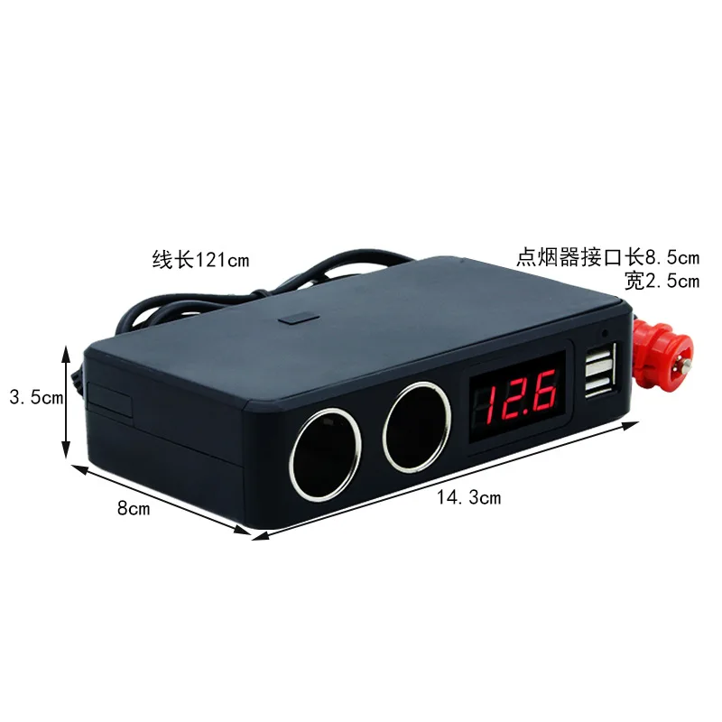 Универсальный двойной USB Автомобильное Зарядное устройство 3.1a LED Дисплей
