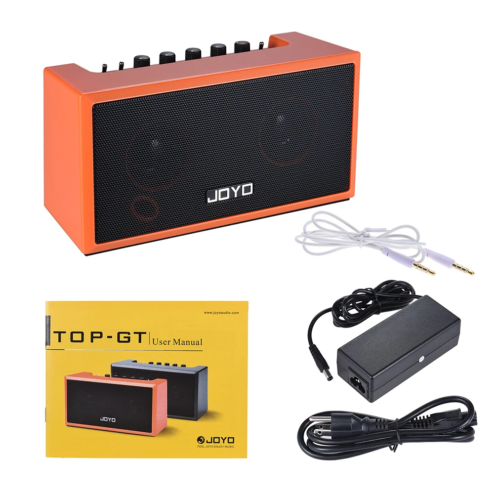 JOYO TOP-GT Мини гитарный усилитель динамик 2*4 Вт для гитары приложение смартфон MP3