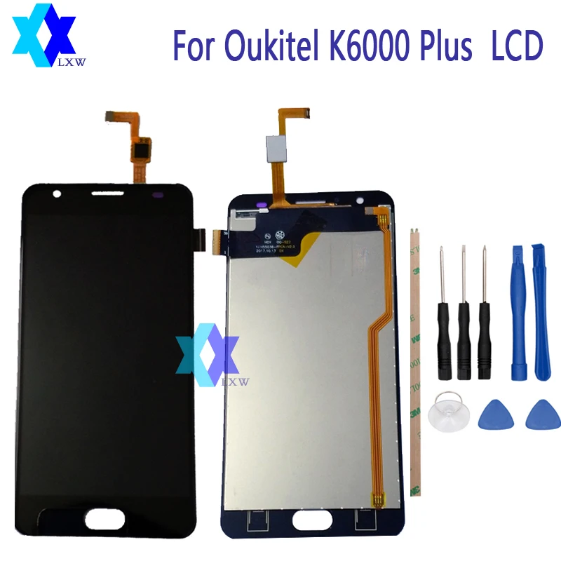 Для Oukitel K6000 плюс ЖК-дисплей Дисплей + Сенсорный экран Панель цифровой Запчасти