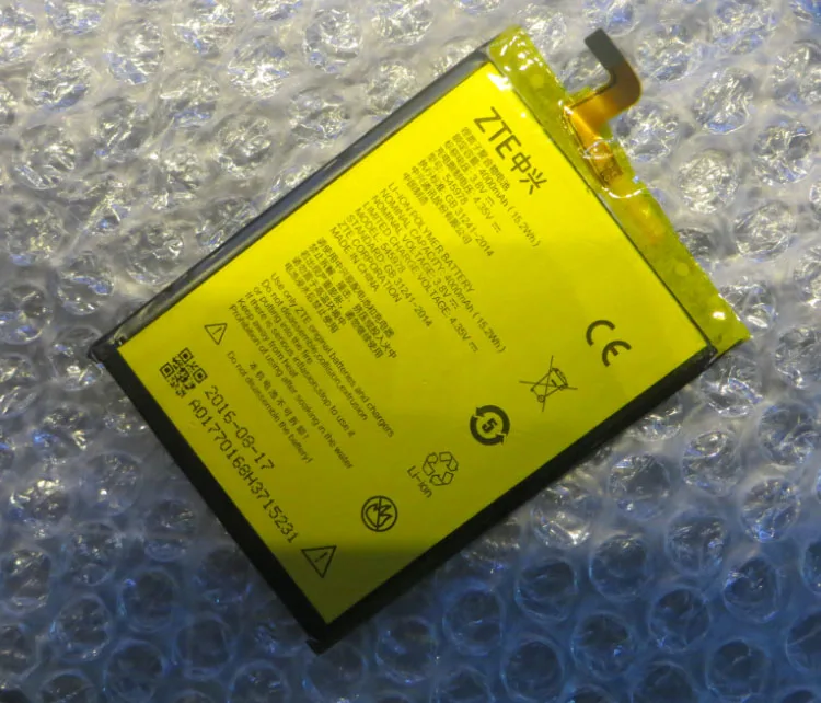 3 8 В литий-ионный аккумулятор встроенный литий-полимерный для Zte Blade A601 545978 4000 мАч |