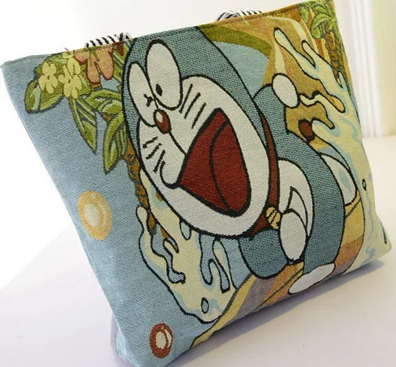 doraemon Новинка, Большая вместительная мультяшная сумка с Минни Маус дораэмоном медведем, женская сумка, подарок на день рождения, сумка для покупок - Цвет: doraemon