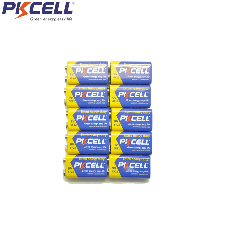 1000 шт. PKCELL 9 V 6F22 Батарея сверхповышенной мощности батареи сухая батарея для