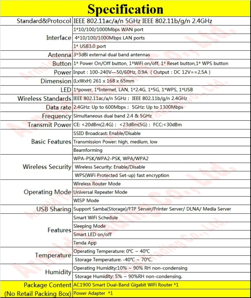 Eng прошивка двухъядерный процессор двухдиапазонный 1900M Беспроводной Wi Fi