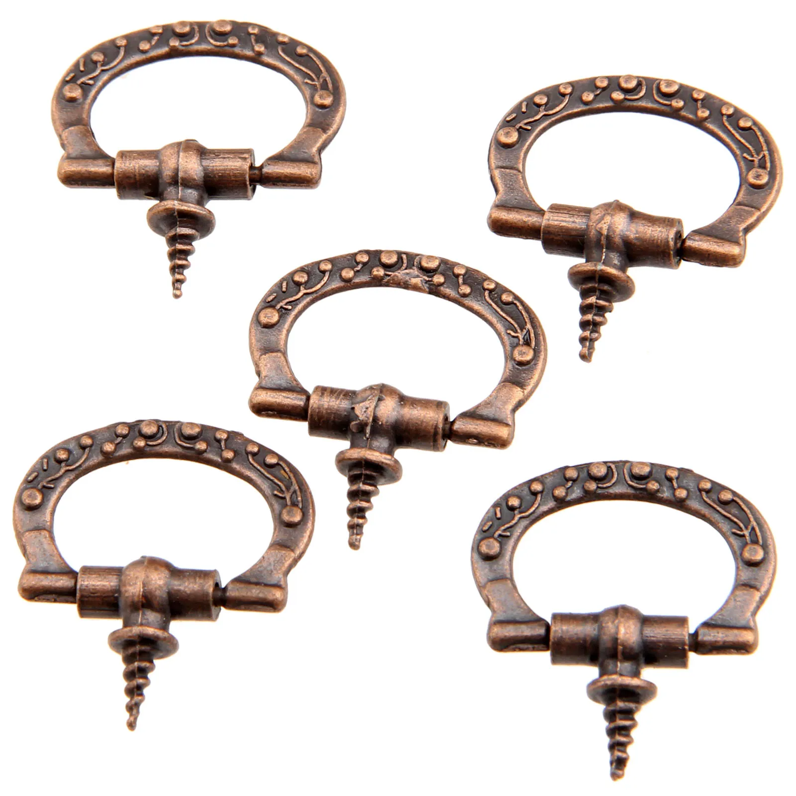 5 шт. 27x24 мм антикварные ручки для шкафа ящик ювелирных изделий выдвижные