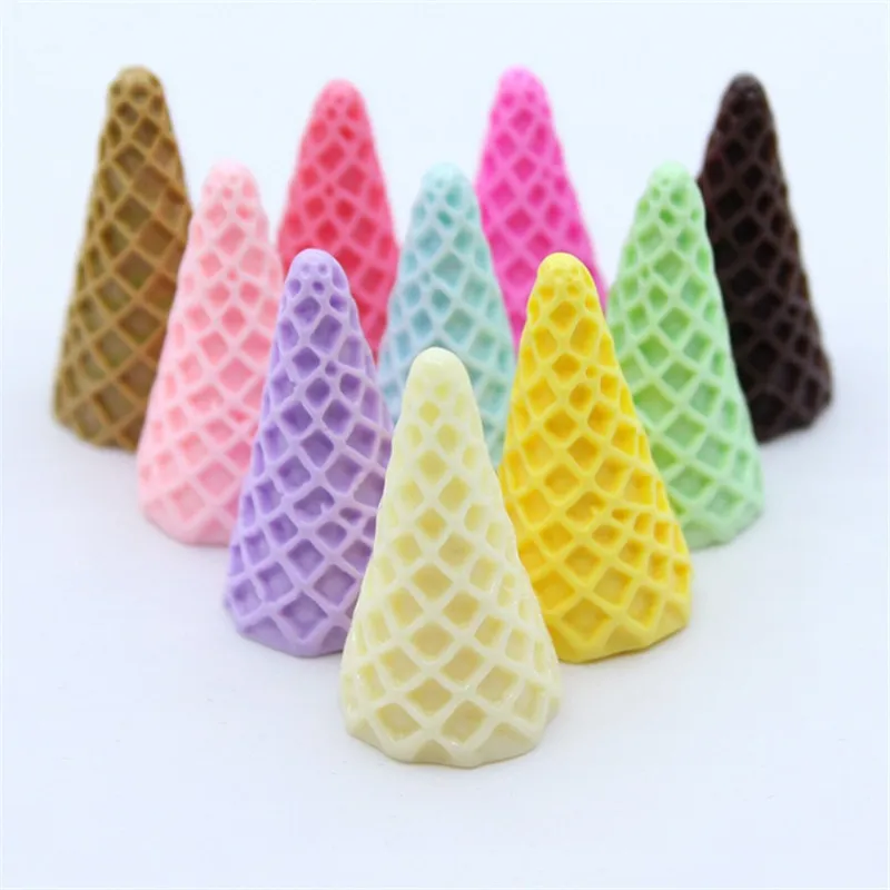 Красочные шт./лот 20* мм 37 мм 3D Kawaii мороженое чашки ремесло DIY ювелирных изделий Смола Кабошон материал орнамент интимные аксессуары