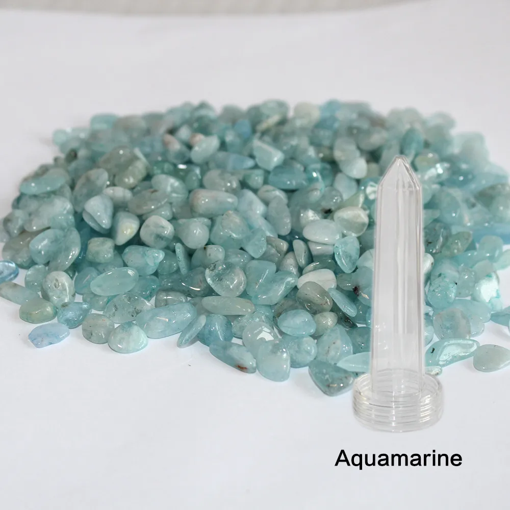 Aquamarine Все виды натурального кристаллического камня гравия кварца полудрагоценные камни чашка для воды и бутылка украшения Шестиугольная точка заменить - Цвет: Aquamarine