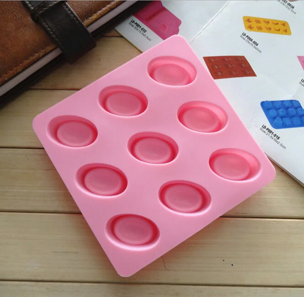 2019 горячая Распродажа золотой слиток в форме обуви 9 отверстий силиконовый торт