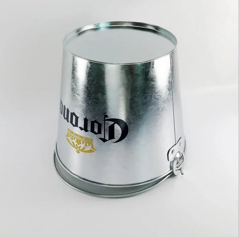 Цинковое железо портативное герметичное ведро для льда пива 5 литров железные