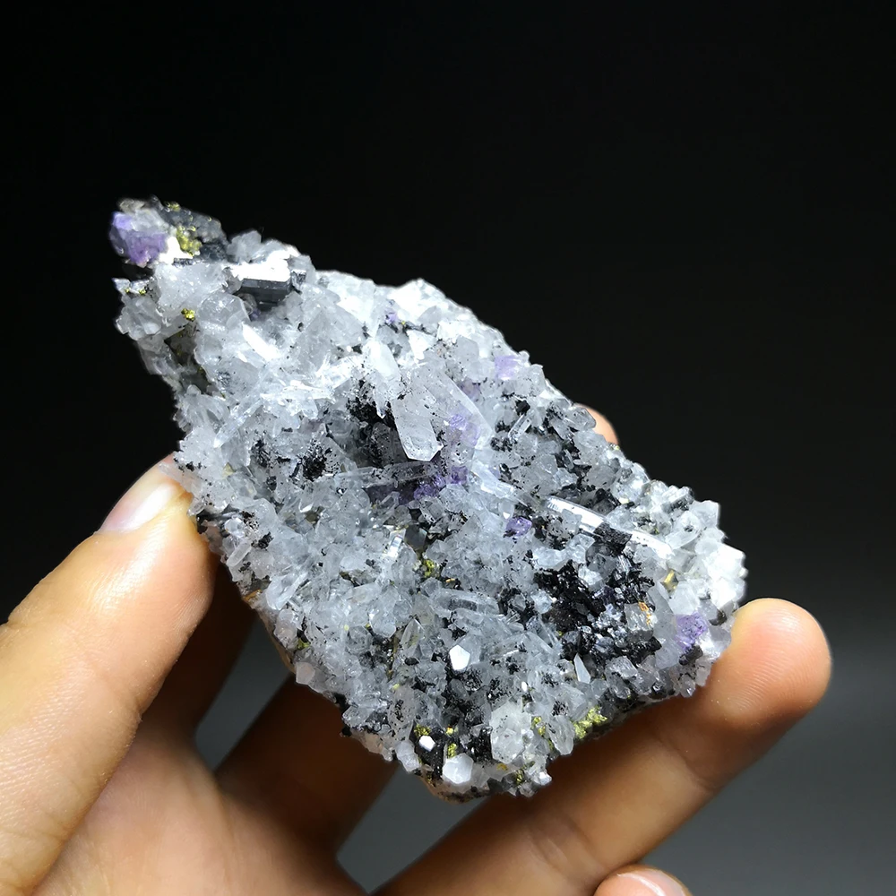 181 г натуральный белый хрусталь arsenopyrite редкая руда уникальный минеральный B748