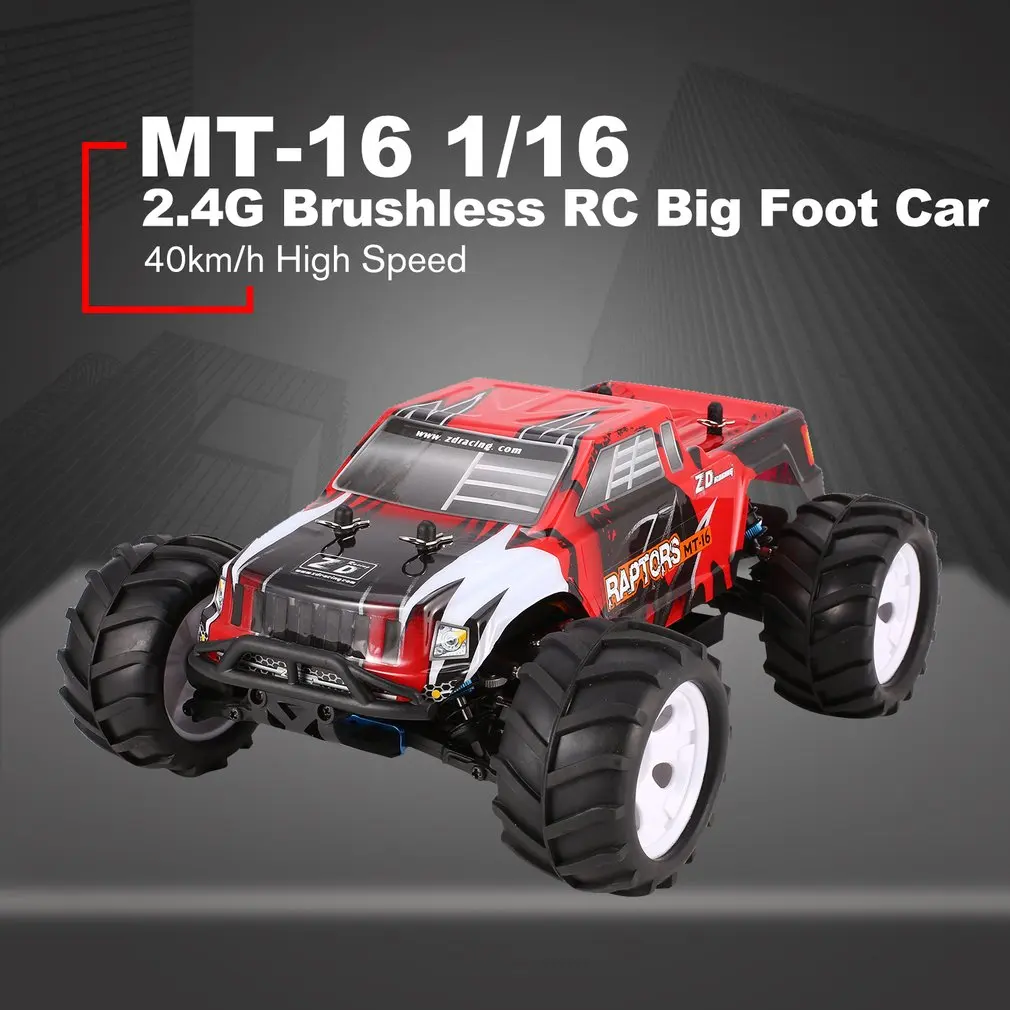 ZD гоночный автомобиль 1/16 весы 2 4G 40 км/ч высокая скорость бесщеточный внедорожный