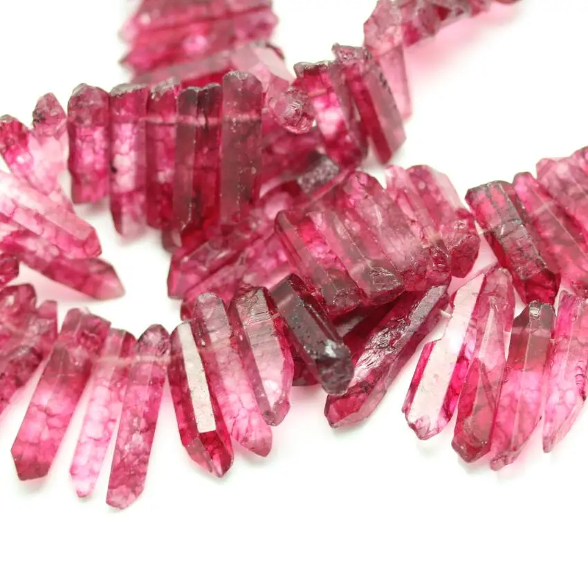 Около 55 шт. винно-красные кристаллы искусственные бусины полная нить топовые