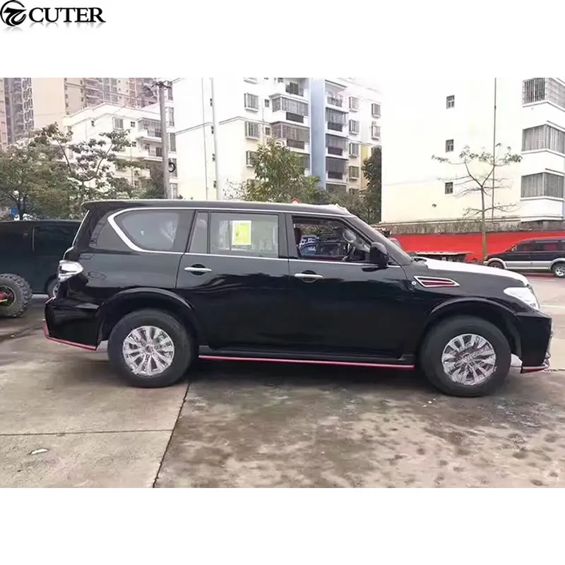 Y62 Комплект кузова автомобиля ABS Неокрашенный Передний Задний бампер боковые