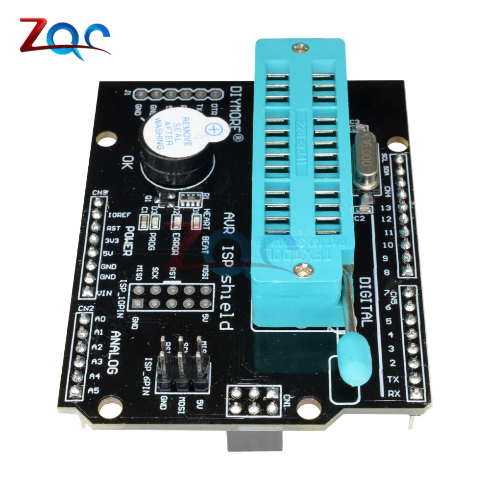 AVR ISP программатор загрузчика с зажигающим щитком Atmega328P внешний светодиодный