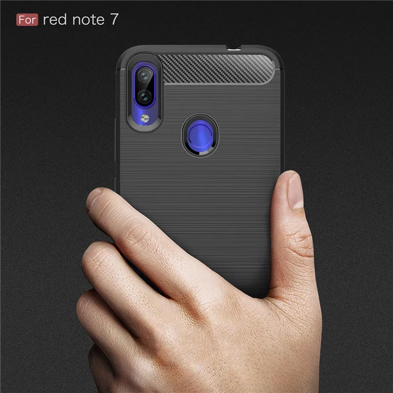 Чехол для Xiaomi Redmi Note 7 6 5 Pro 6A 5A силиконовая задняя крышка из углеродного волокна