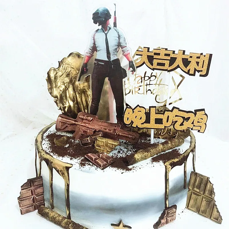 Игры Playerunknown's боя украшение торта силиконовой помадной форма для шоколадного