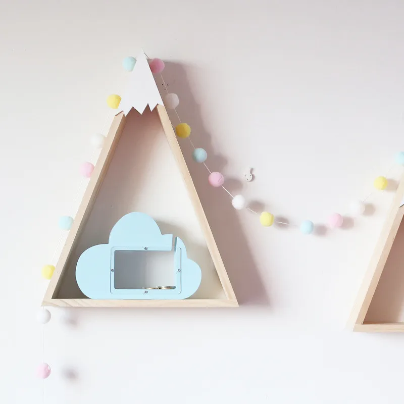 Деревянная креативная прозрачная копилка с облаками игрушки для украшения