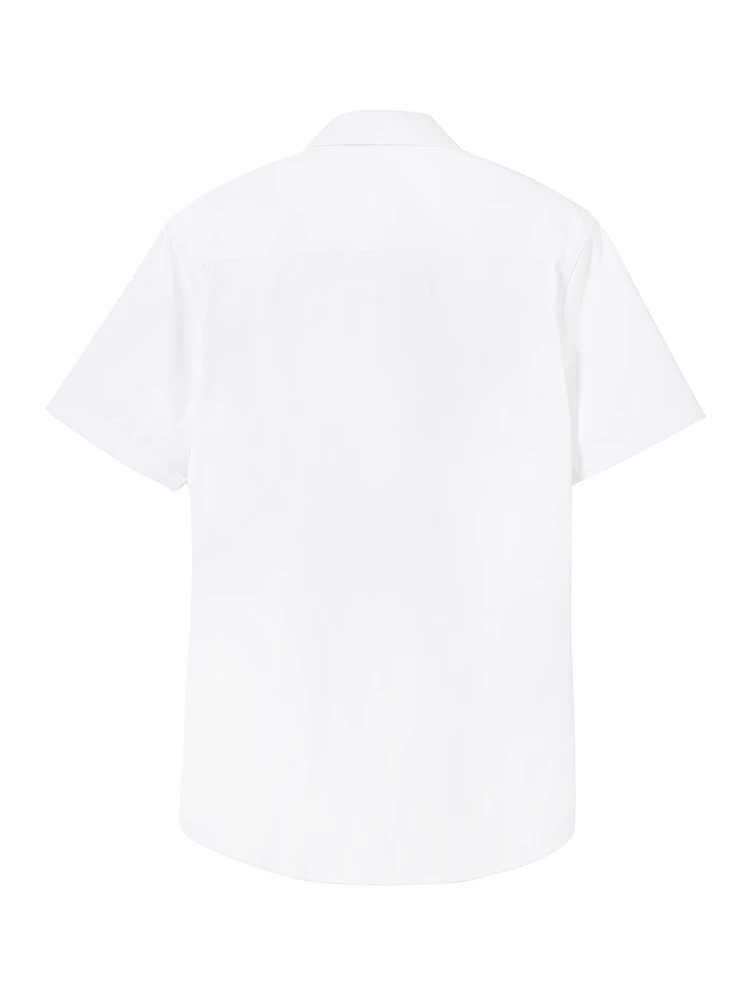 Рубашка мужская с коротким рукавом однотонная удобная дышащая 3 цвета ADC901269 |