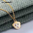 Cxwind Китайский 12 животных зодиак кулон обезьяна ожерелье-чокер для женщин цепь богемный моноки кулон ожерелье ювелирные изделия ожерелье
