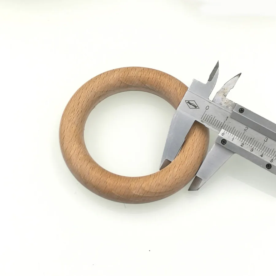 Кольцо прорезыватель из натурального бука 70 мм 2 75 дюйма 10 шт.|teething ring|ring teetherwooden ring