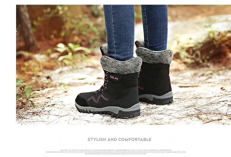 MWY зимние теплые женские Треккинговые ботинки Wandelschoenen Dames Нескользящие горные спортивные ботинки скалолазание уличные кроссовки для женщин