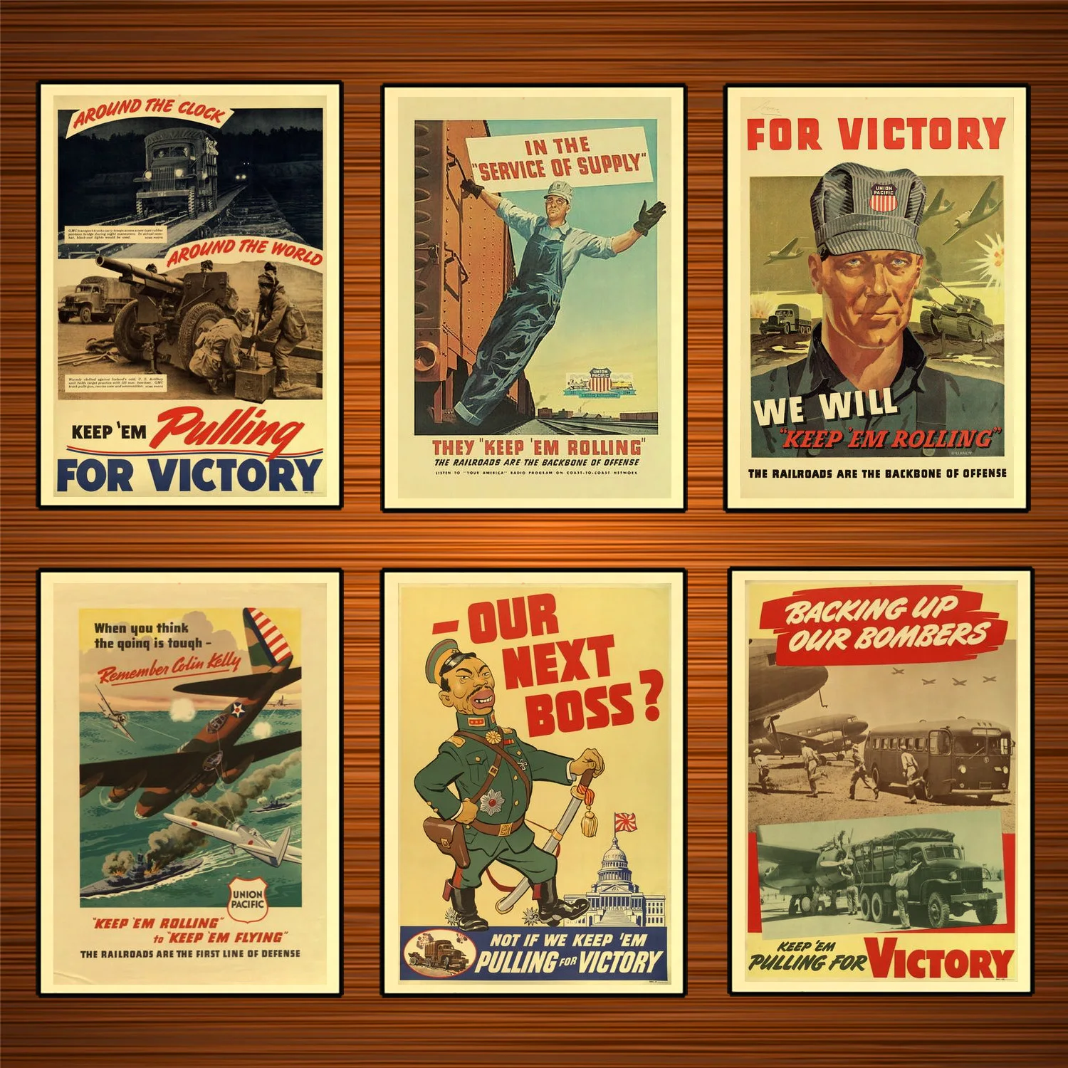 Винтаж США WW2 производство агитация плакат работа как адский классический холст картины наклейки на стену домашний Декор подарок