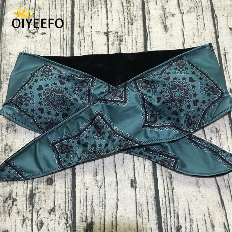 Oiyeefo Узел Бандо пляжный купальник может печати женщина купальники для малышек