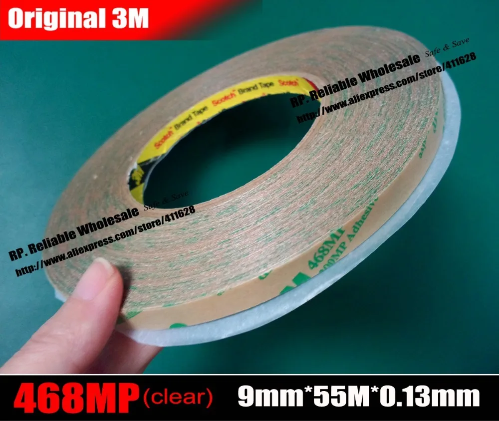 

(9mm*55M*0.13mm), Original 3M 468MP High Temperature Double Adhesive Tape for Graphic Attachment Membrane Switch Bond