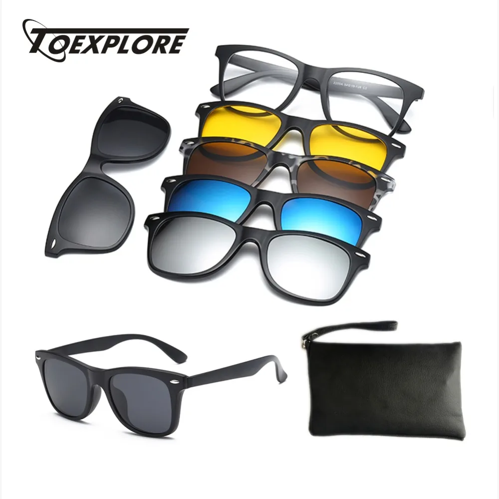 Мужские и женские антибликовые очки TOEXPLORE поляризованные солнцезащитные с