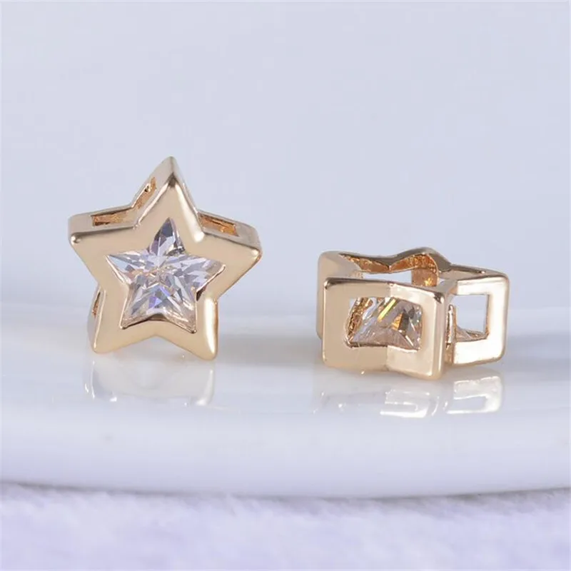 10 ШТ. Europea Crystal Star Подвески для DIY Ожерелье Серьги Hollow Шарма Шарика Fit
