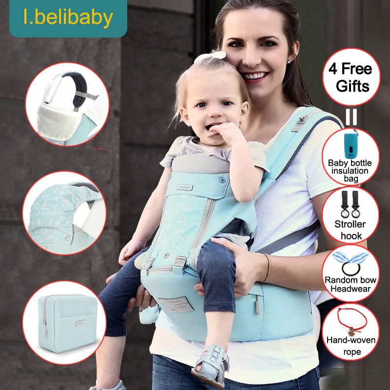 Ibelibaby Детский рюкзак для переноски мягкая удобная переноска для ребенка Warap хлопковая дышащая сумка кенгуру без запаха младенческий Хипсит