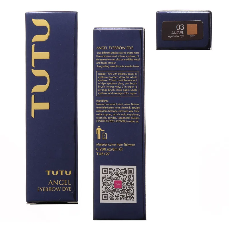 Professional Eyebrow Mascara Cream Eye Brow Shadow Makeup Set Kit Waterproof 3 Colors Dye Gel Enhancer Brown by TUTU | Красота и