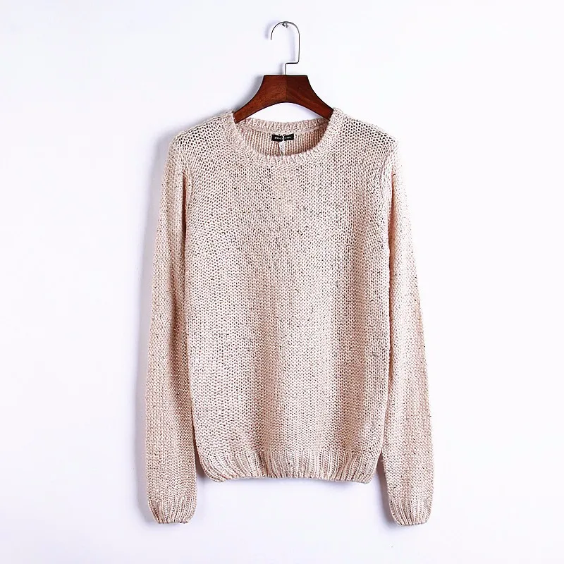 Big Sale~ sequin zipper knitted cardigans women sweaters female autumn winter Europe America fashion solid color Pullovers |