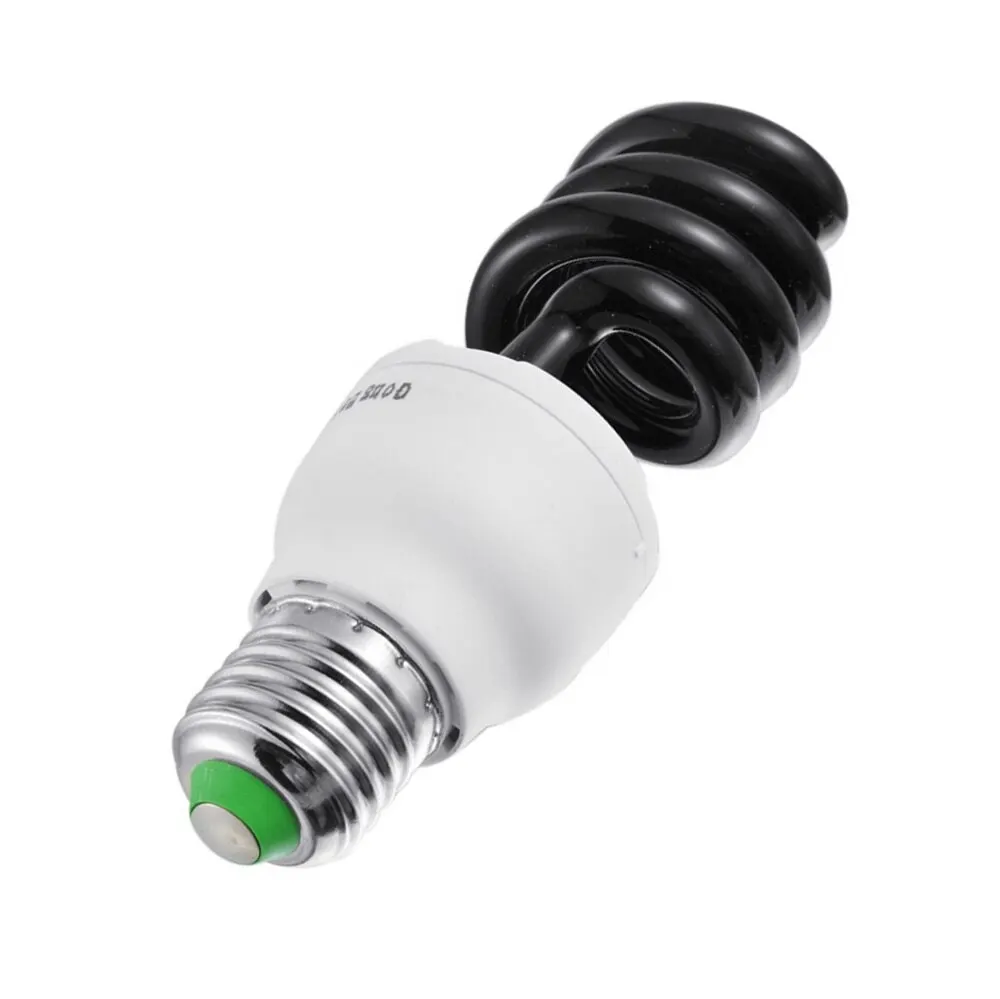 220V E27 15-40 Вт ультрафиолетовая лампа UV светильник лампы CFL светильник лампа Спиральные энергосберегающие черный светильник фиолетовый лампы светильник ing