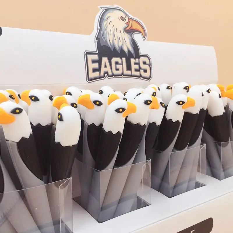 

1 Pcs Kawaii Gel Pen Cartoon Eagle Silica Gel Pen 0.5mm Black Ink Canetas School Stationery Student Office Writing Supplies