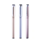 1 шт., металлическая гелевая ручка с черными чернилами, 0,5 мм