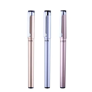 1 шт., металлическая гелевая ручка с черными чернилами, 0,5 мм