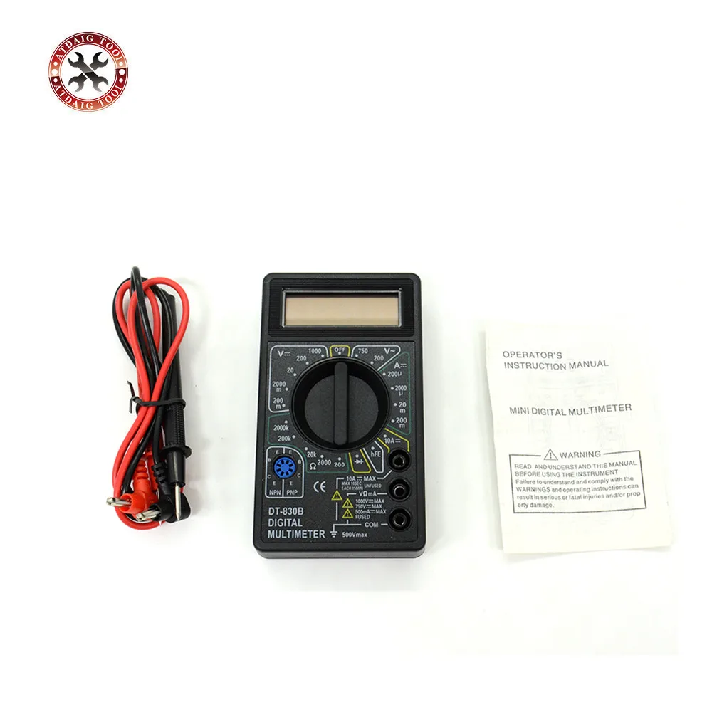 ЖК дисплей цифровой DT 830B Вольтметр Омметр Амперметр мультиметр портативный