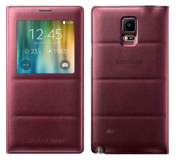 Роскошные авто сна Вид из окна кожа флип чехол для Samsung Galaxy Note 4 Note4 N9100 телефон