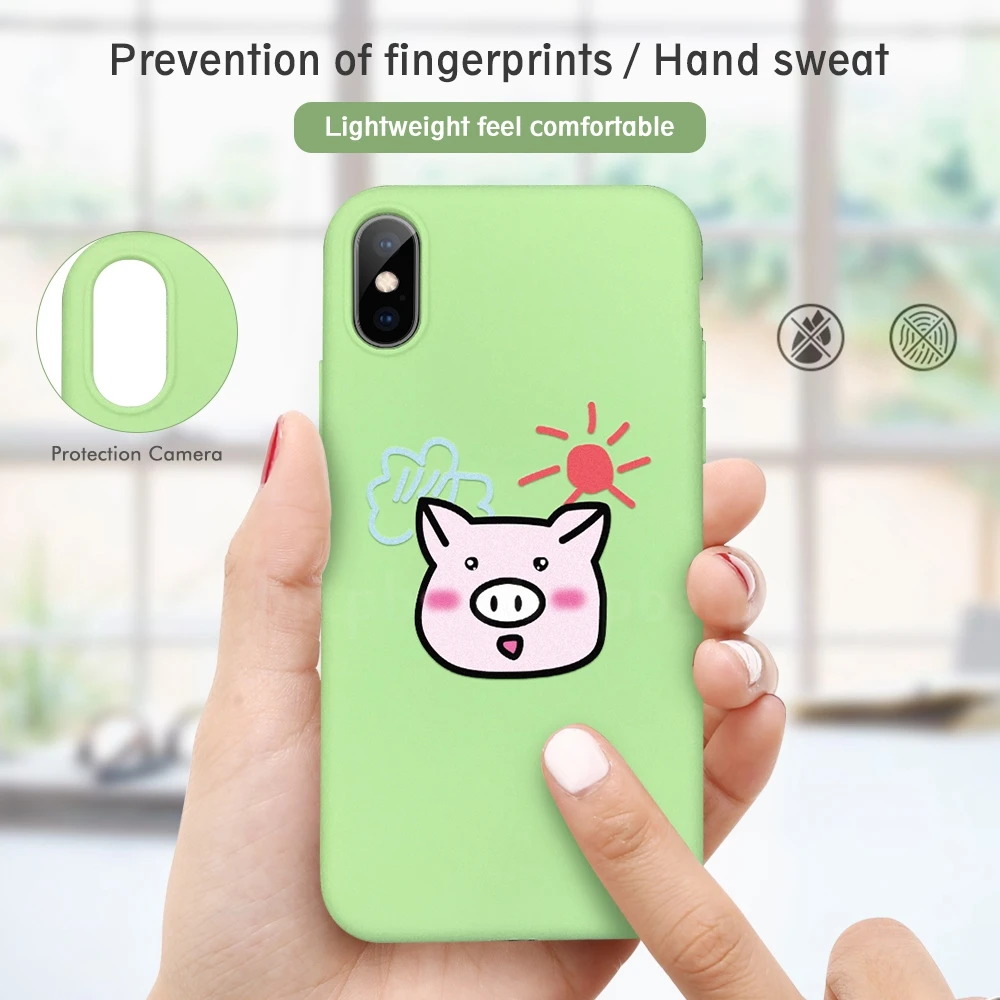 Летний зеленый Мягкий ТПУ чехол для iPhone 8 10 7 6 6s Plus X XR XS MAX 5 5S SE силиконовый защитный