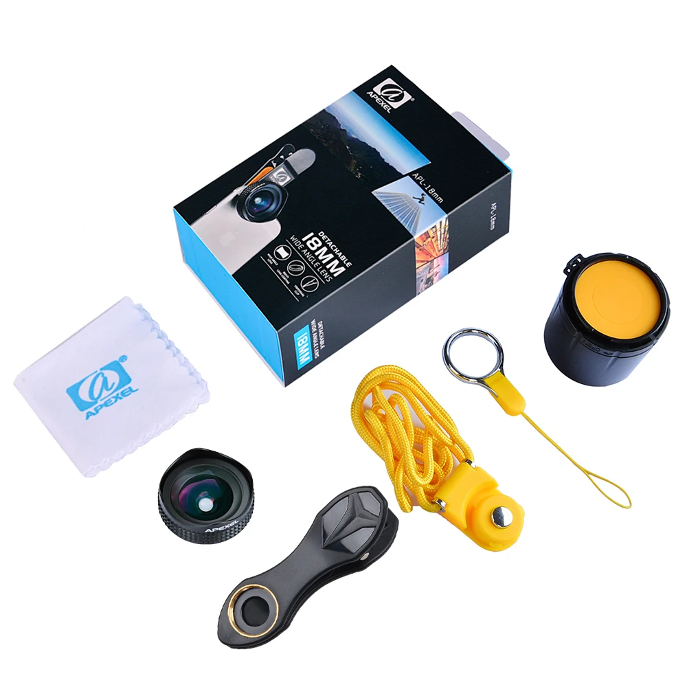 Объективы для портретов Apexel Optic Pro HD объективы с широкоугольным объективом больше