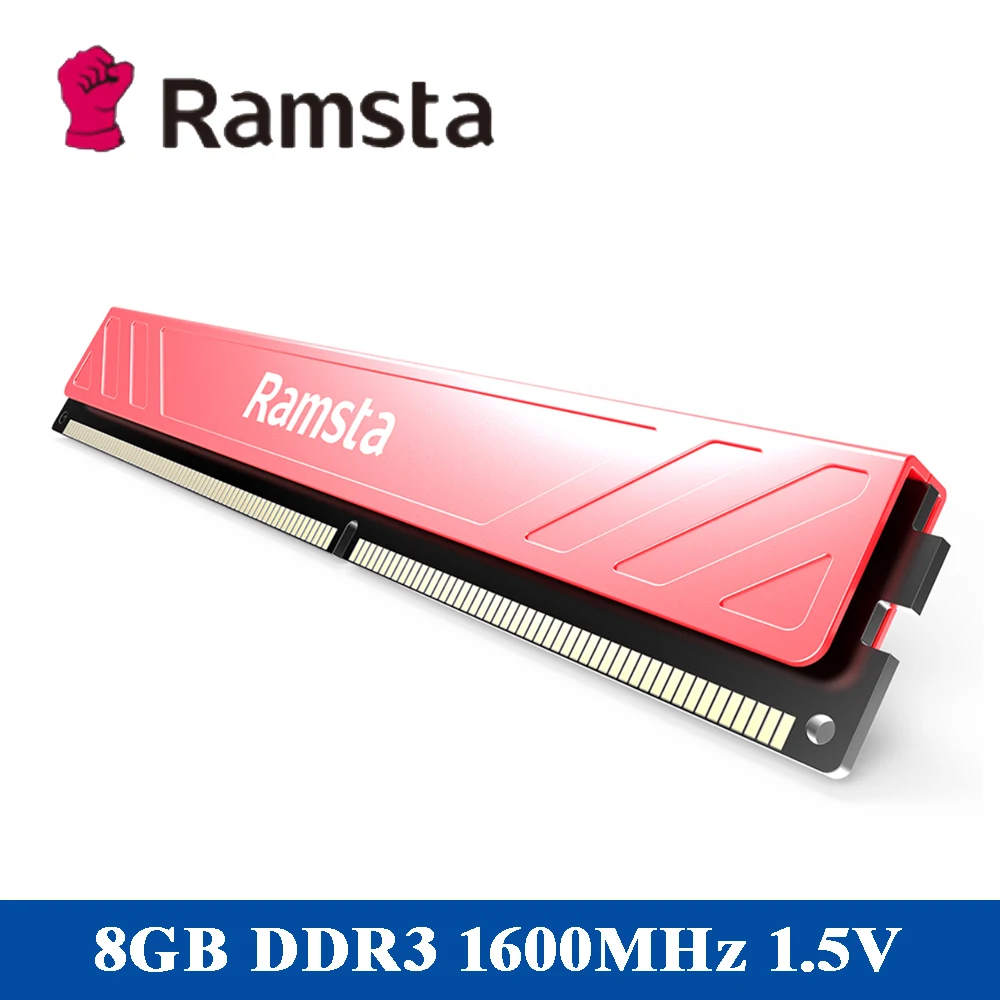 Desktop Memory Оперативная память sta DDR3 с объемом памяти 4 ГБ/8 Гб частота 1600 МГц