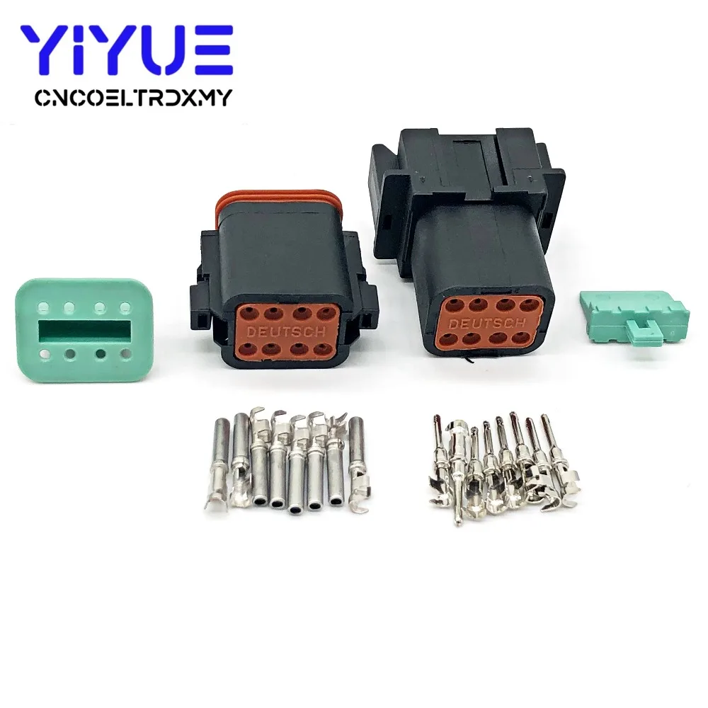 1 комплект Deutsch DT 2 3 4 6 8 12 Pin мужской женский Авто Водонепроницаемый Разъем Автомобильный герметичный штекер с контактами