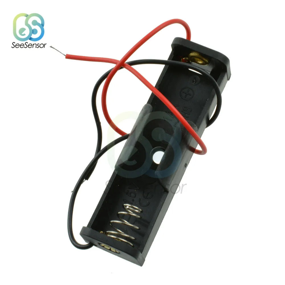 Ящик для хранения аккумуляторных батарей 2 шт. чехол типа АА органайзер с 1 3 4