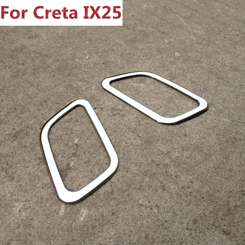 Для Hyundai Creta IX25 2014 2015 2016 2 шт. из нержавеющей стали для салона автомобиля